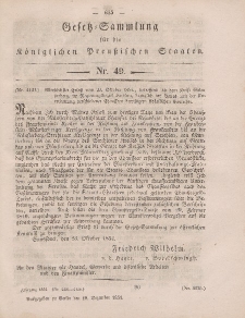 Gesetz-Sammlung für die Königlichen Preussischen Staaten, 18. Dezember, 1854, nr. 49.