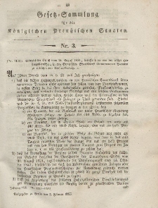 Gesetz-Sammlung für die Königlichen Preussischen Staaten, 3. Februar, 1855, nr. 3.