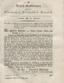 Gesetz-Sammlung für die Königlichen Preussischen Staaten, 13. März, 1855, nr. 7.