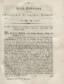 Gesetz-Sammlung für die Königlichen Preussischen Staaten, 31. März, 1855, nr. 10.