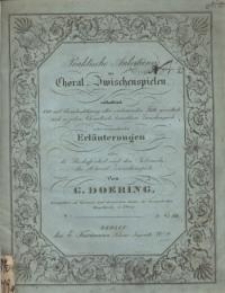 Praktische Anleitung zu Choral-Zwischenspielen...