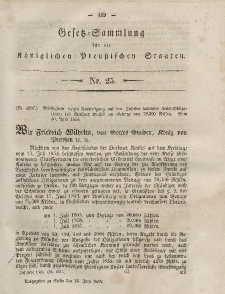 Gesetz-Sammlung für die Königlichen Preussischen Staaten, 26. Juni, 1855, nr. 25.
