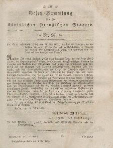 Gesetz-Sammlung für die Königlichen Preussischen Staaten, 5. Juli, 1855, nr. 27.