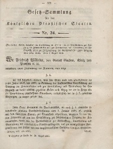 Gesetz-Sammlung für die Königlichen Preussischen Staaten, 28. August, 1855, nr. 34.