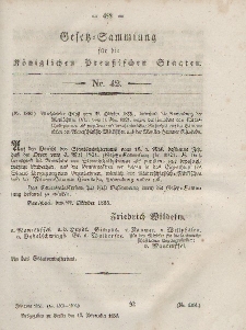 Gesetz-Sammlung für die Königlichen Preussischen Staaten, 19. November, 1855, nr. 42.
