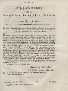 Gesetz-Sammlung für die Königlichen Preussischen Staaten, 29. November, 1855, nr. 43.