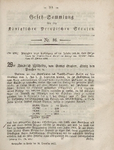 Gesetz-Sammlung für die Königlichen Preussischen Staaten, 24. Dezember, 1855, nr. 46.