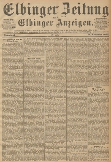 Elbinger Zeitung und Elbinger Anzeigen, Nr. 272 Sonntag 18. November 1894