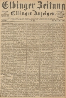 Elbinger Zeitung und Elbinger Anzeigen, Nr. 273 Dienstag 20. November 1894