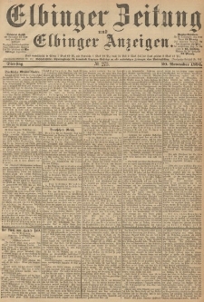 Elbinger Zeitung und Elbinger Anzeigen, Nr. 273 Dienstag 20. October 1894