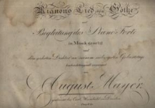 Mignons Lied von Götsze mit Regleitung des Piano-Forte…