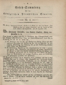 Gesetz-Sammlung für die Königlichen Preussischen Staaten, 31. Januar, 1857, nr. 4.