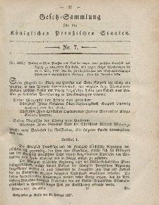 Gesetz-Sammlung für die Königlichen Preussischen Staaten, 18. Februar, 1857, nr. 7.