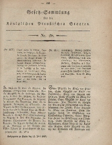Gesetz-Sammlung für die Königlichen Preussischen Staaten, 13. Juni, 1857, nr. 28.