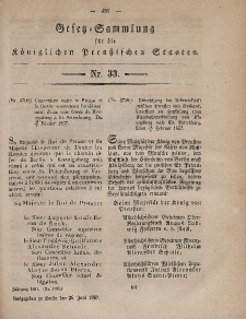 Gesetz-Sammlung für die Königlichen Preussischen Staaten, 26. Juni, 1857, nr. 33.