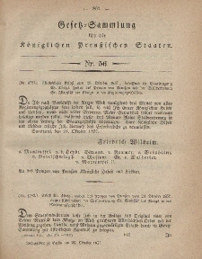 Gesetz-Sammlung für die Königlichen Preussischen Staaten, 26. Oktober, 1857, nr. 56.