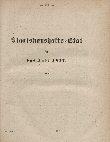 Gesetz-Sammlung für die Königlichen Preussischen Staaten, (Staatshaushalts-Etat für das Jahr 1857)