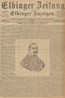 Elbinger Zeitung und Elbinger Anzeigen, Nr. 288 Sonnabend 08. December 1894