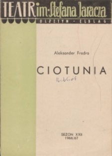 Ciotunia - Aleksander Fredro