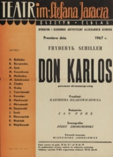 Don Karlos - Fryderyk Schiller