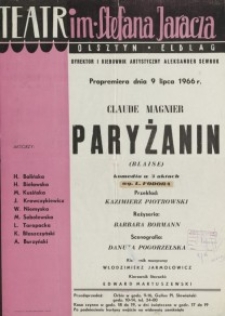 Paryżanin - Claude Magnier