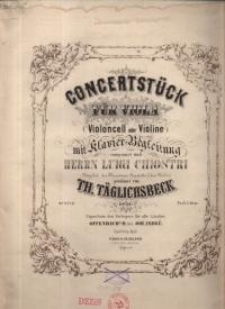 Concertstück für Viola (Violoncell oder Violino). Op. 49. (No 9774)