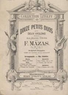Douze Petits Duos pour deux Violons. Op. 38, Cah. II