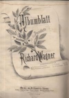 Albumblatt f&uuml;r das Pianoforte