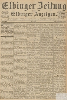 Elbinger Zeitung und Elbinger Anzeigen, Nr. 305 Freitag 28. December 1894