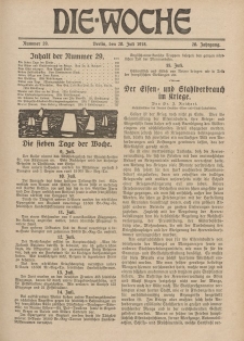 Die Woche, 20. Jahrgang, 20. Januar 1918, Nr 29