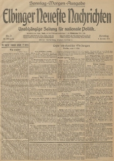 Elbinger Neueste Nachrichten, Nr. 3 Sonntag 4 Januar 1914 66. Jahrgang
