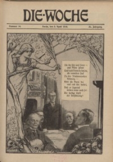 Die Woche : Moderne illustrierte Zeitschrift, 21. Jahrgang, 5. April 1919, Nr 14