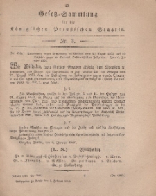 Gesetz-Sammlung für die Königlichen Preussischen Staaten, 5. Februar, 1866, nr. 3.