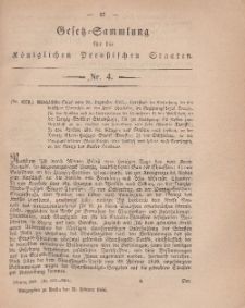 Gesetz-Sammlung für die Königlichen Preussischen Staaten, 21. Februar, 1866, nr. 4.