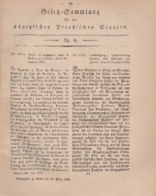 Gesetz-Sammlung für die Königlichen Preussischen Staaten, 19. März, 1866, nr. 8.
