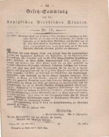 Gesetz-Sammlung für die Königlichen Preussischen Staaten, 9. April, 1866, nr. 11.