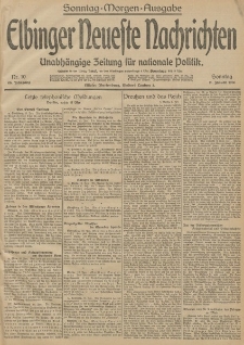 Elbinger Neueste Nachrichten, Nr. 10 Sonntag 11 Januar 1914 66. Jahrgang