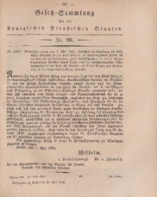 Gesetz-Sammlung für die Königlichen Preussischen Staaten, 20. Juni, 1866, nr. 26.