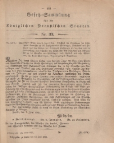 Gesetz-Sammlung für die Königlichen Preussischen Staaten, 13. Juli, 1866, nr. 33.