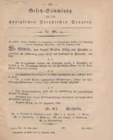 Gesetz-Sammlung für die Königlichen Preussischen Staaten, 31. Dezember, 1866, nr. 68.