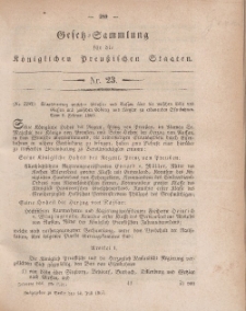 Gesetz-Sammlung für die Königlichen Preussischen Staaten, 14. Juli, 1860, nr. 23