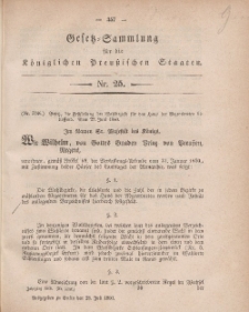 Gesetz-Sammlung für die Königlichen Preussischen Staaten, 28. Juli, 1860, nr. 25