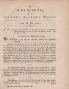 Gesetz-Sammlung für die Königlichen Preussischen Staaten, 28. Dezember, 1860, nr. 39
