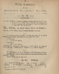 Gesetz-Sammlung für die Königlichen Preussischen Staaten, 13. Juni, 1867, nr.52.