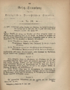 Gesetz-Sammlung für die Königlichen Preussischen Staaten, 30. Juni, 1867, nr.59.