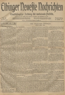 Elbinger Neueste Nachrichten, Nr. 28 Donnerstag 29 Januar 1914 66. Jahrgang