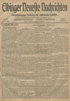 Elbinger Neueste Nachrichten, Nr. 29 Freitag 30 Januar 1914 66. Jahrgang