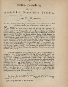 Gesetz-Sammlung für die Königlichen Preussischen Staaten, 13. September, 1867, nr.90.