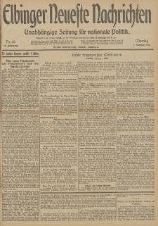 Elbinger Neueste Nachrichten, Nr. 32 Montag 2 Februar 1914 66. Jahrgang