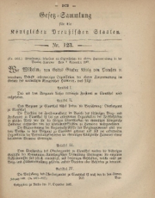 Gesetz-Sammlung für die Königlichen Preussischen Staaten, 17. Dezember, 1867, nr.123.